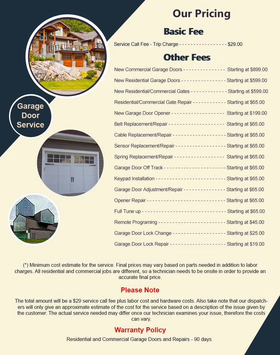 Garage Doors Store Repairs Harbor City, CA 310-751-9993